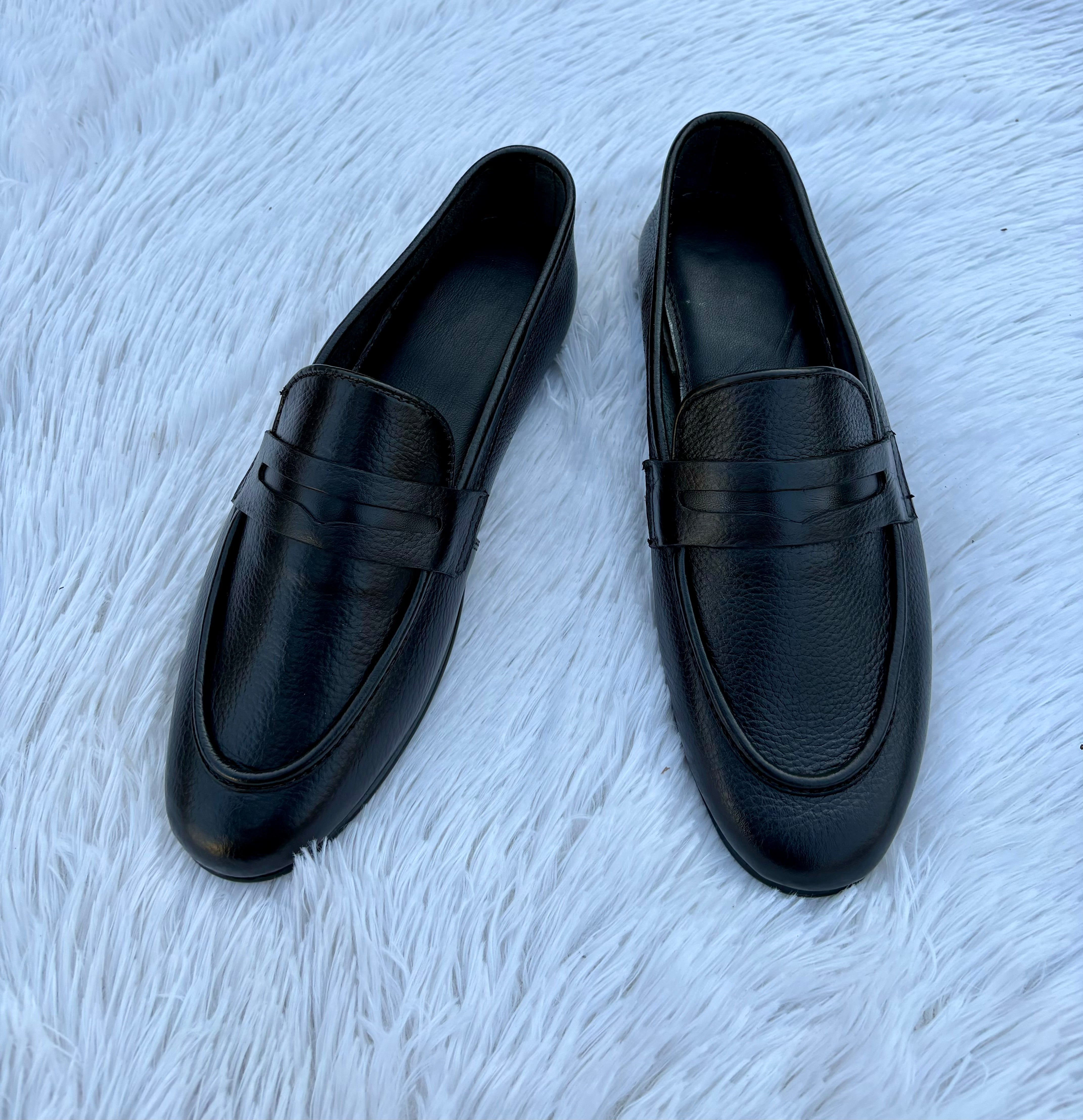Pocket leather shoes