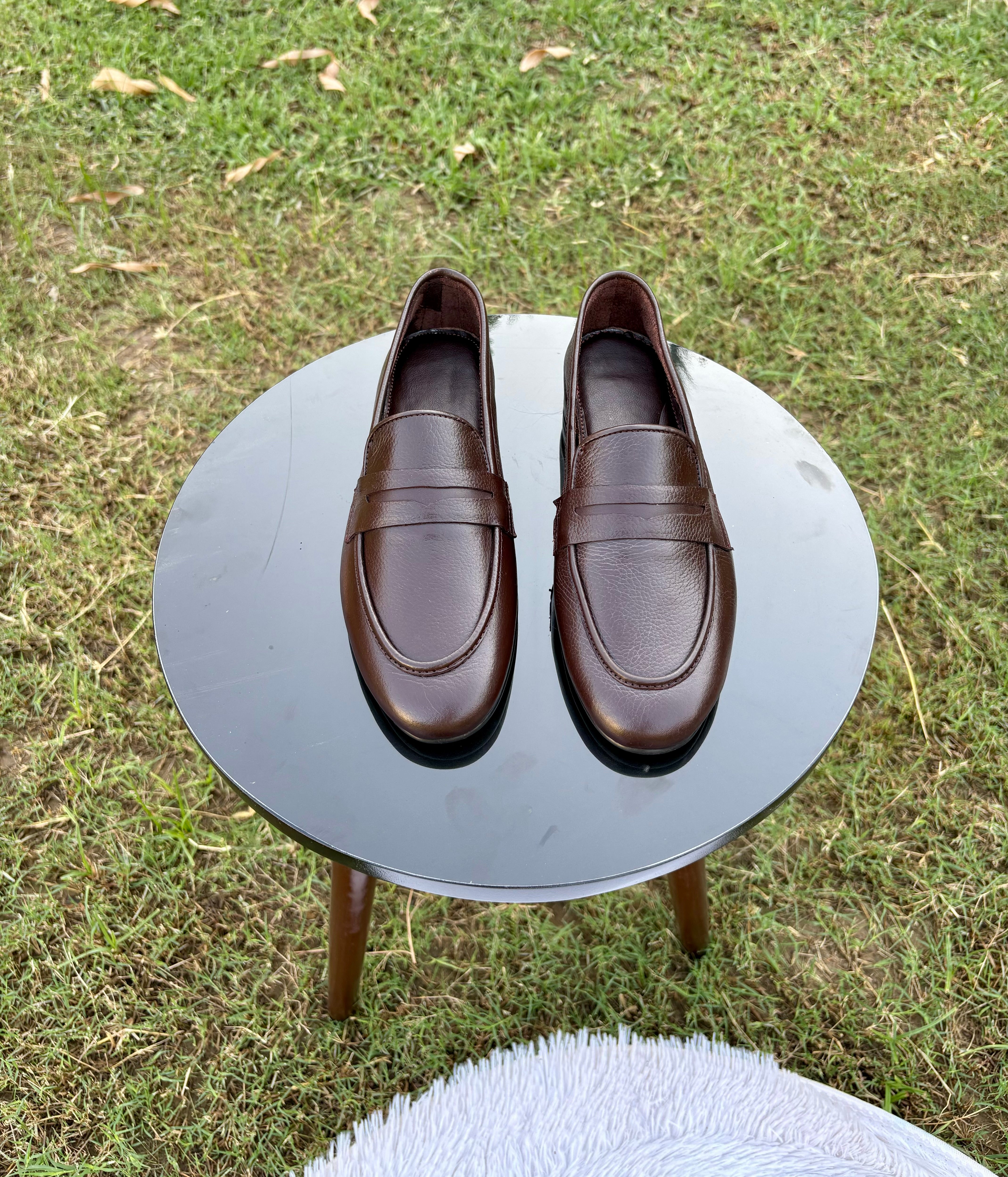 Pocket leather shoe br