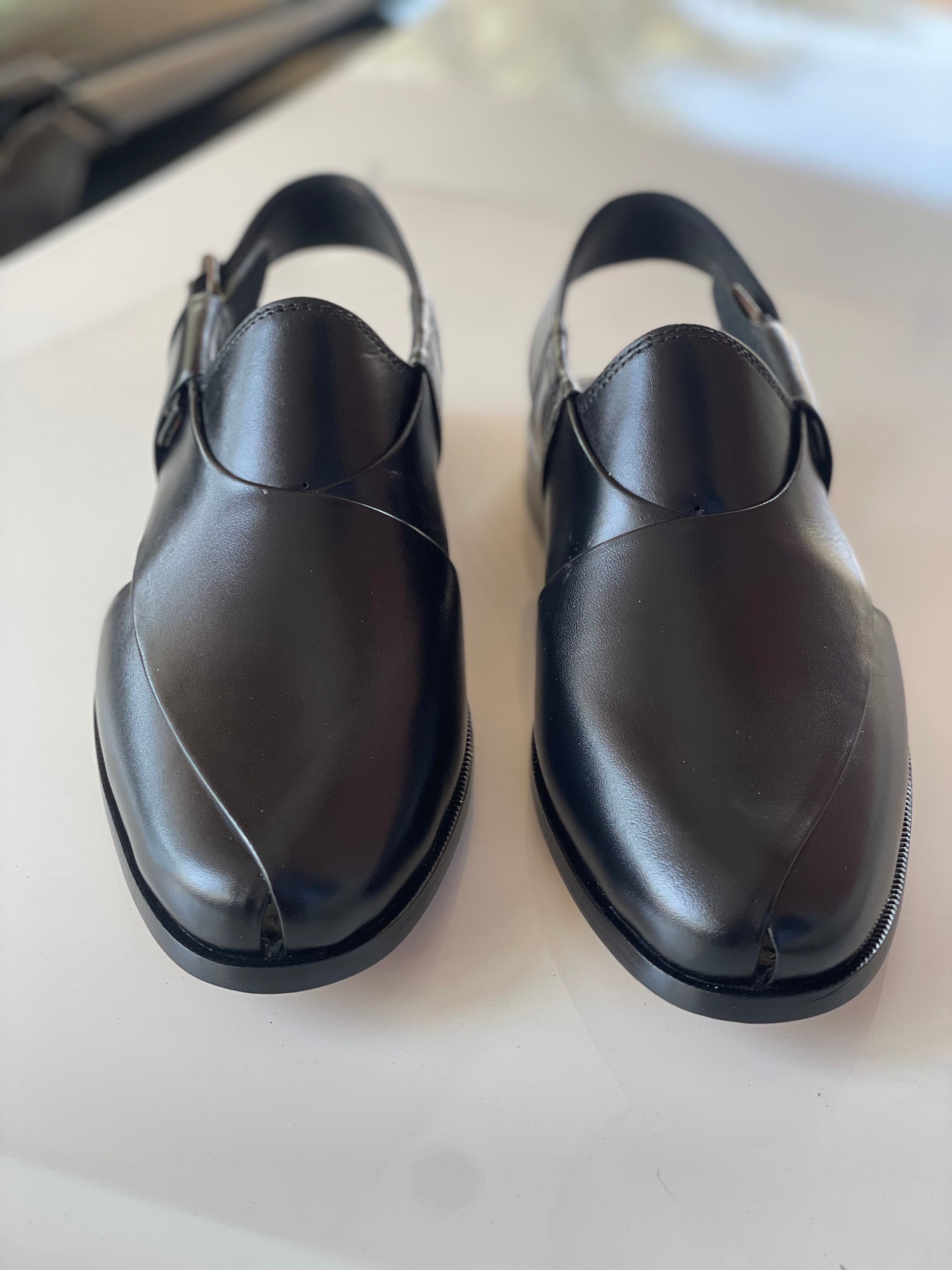 Formal leather peshwari