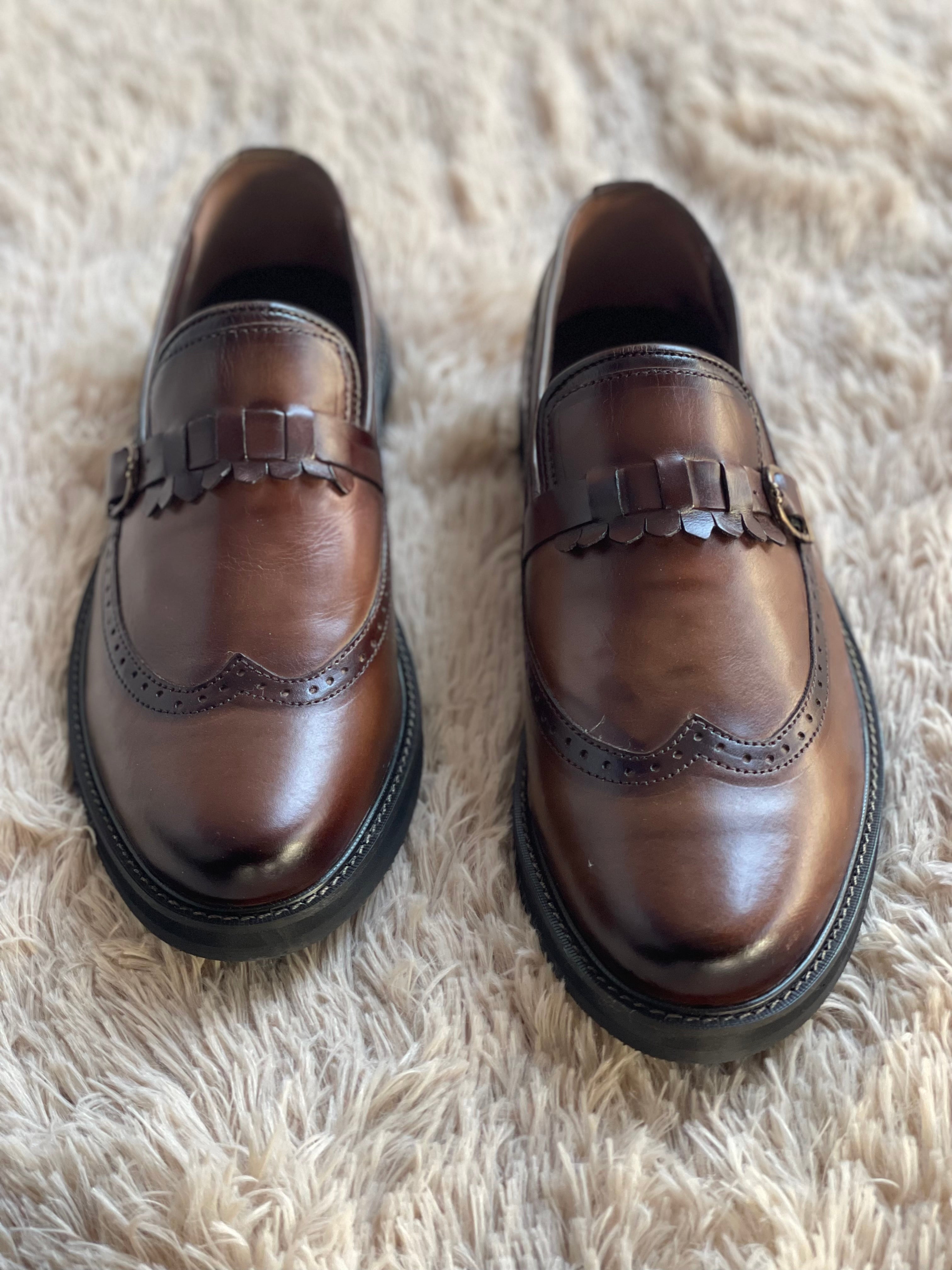 Oxford monk brown up