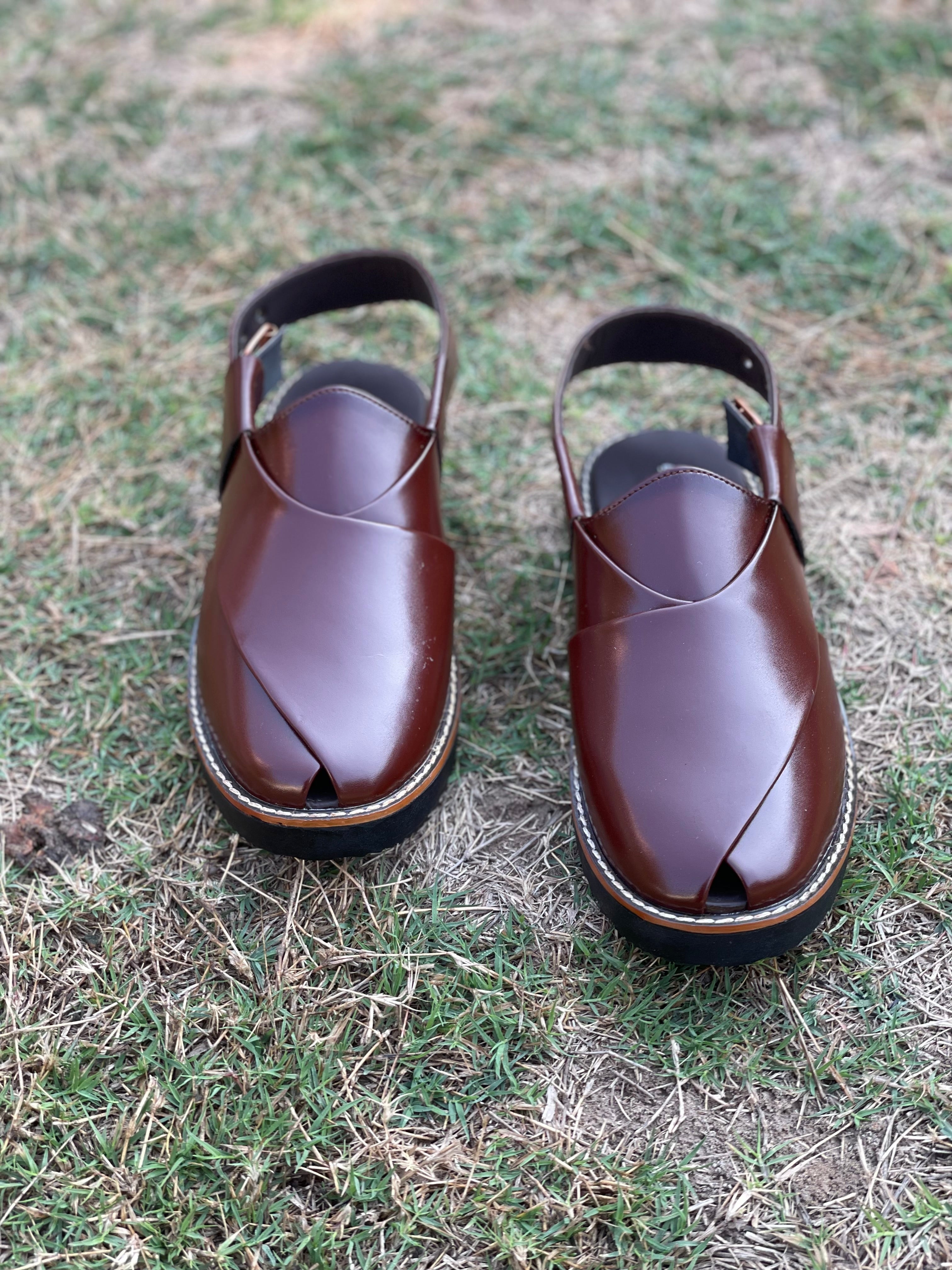 Peshwari brown doubel sole