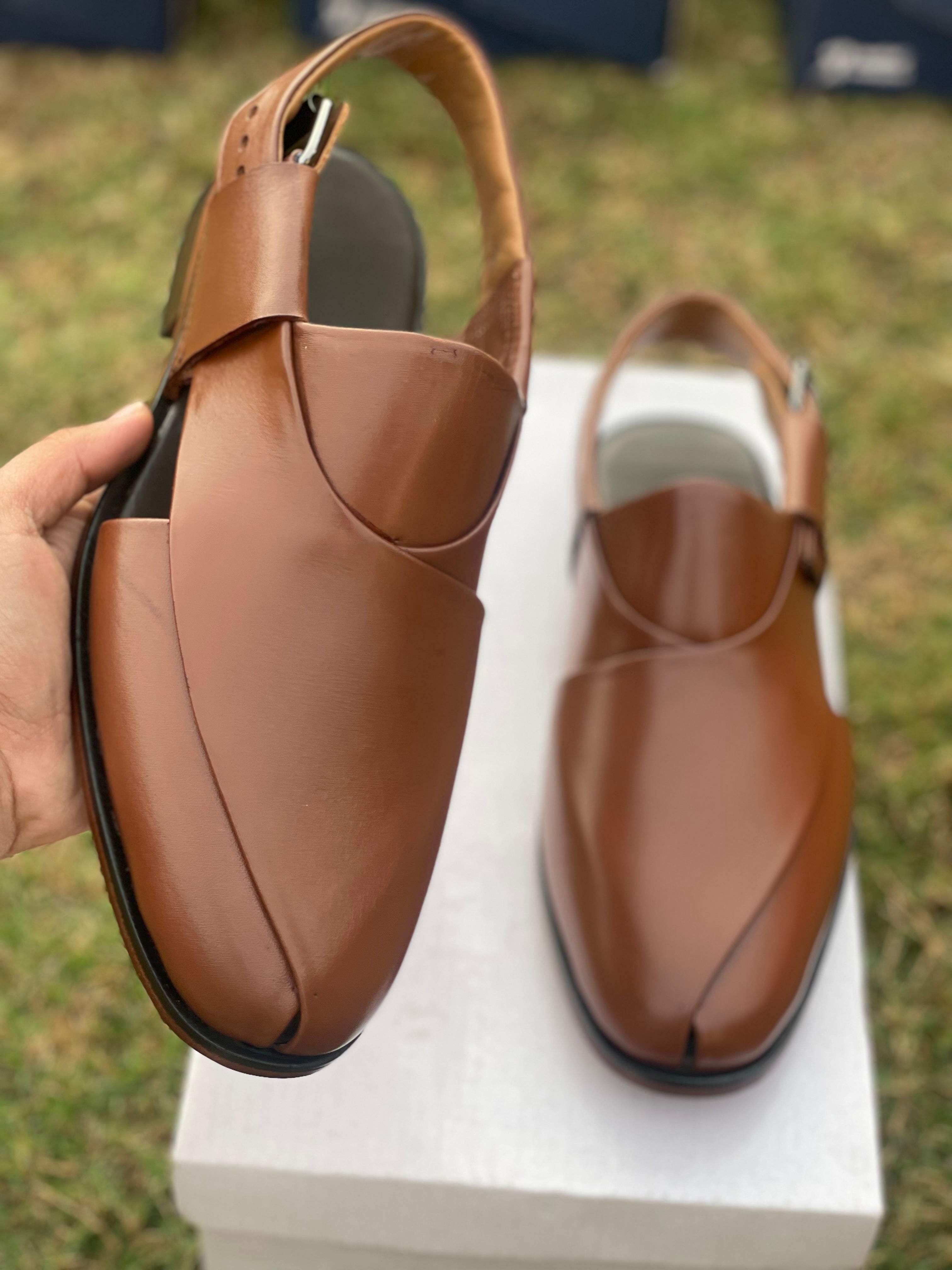 Formal Peshwari totally leather made
