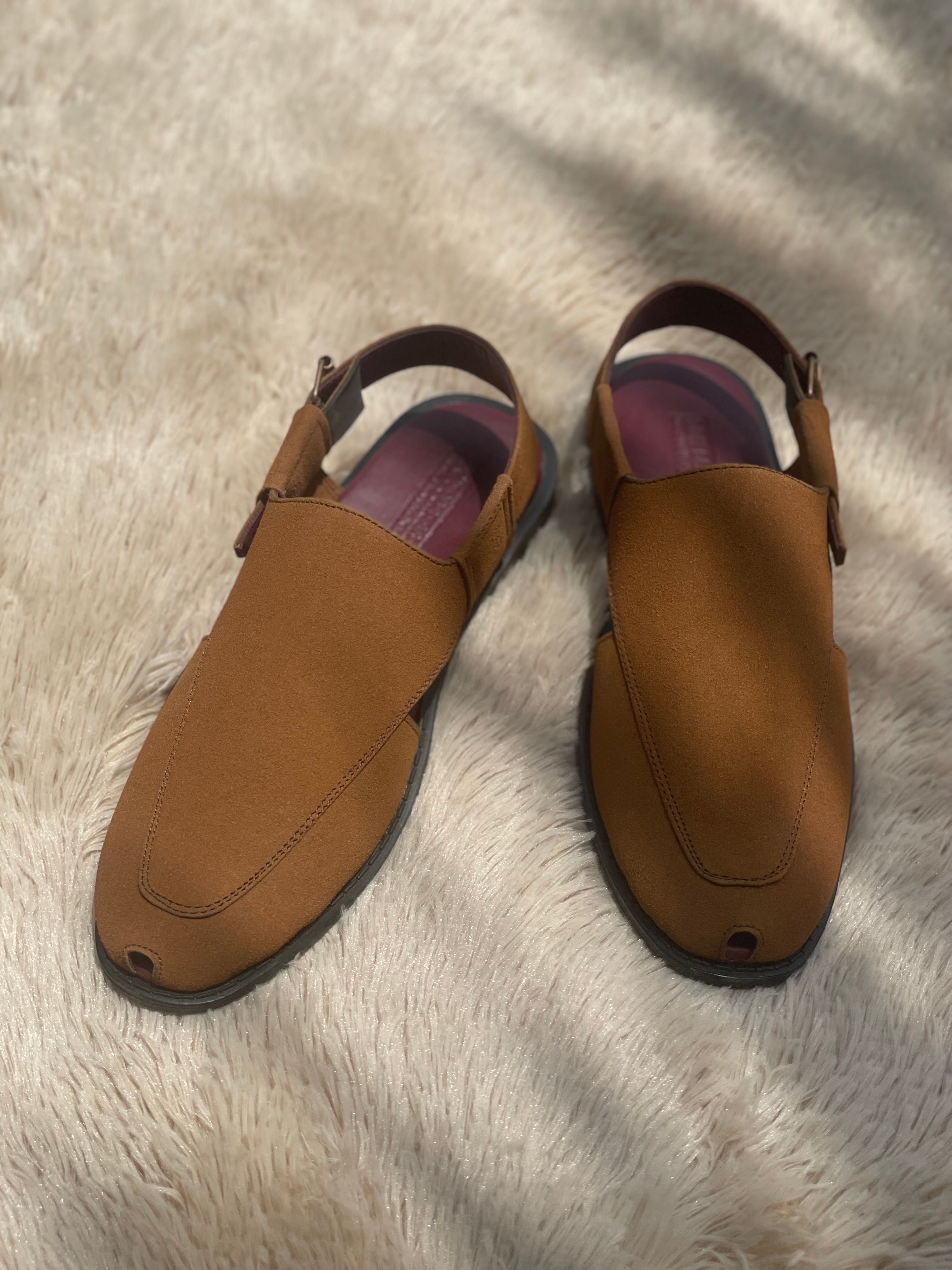 Suede leather peshwari