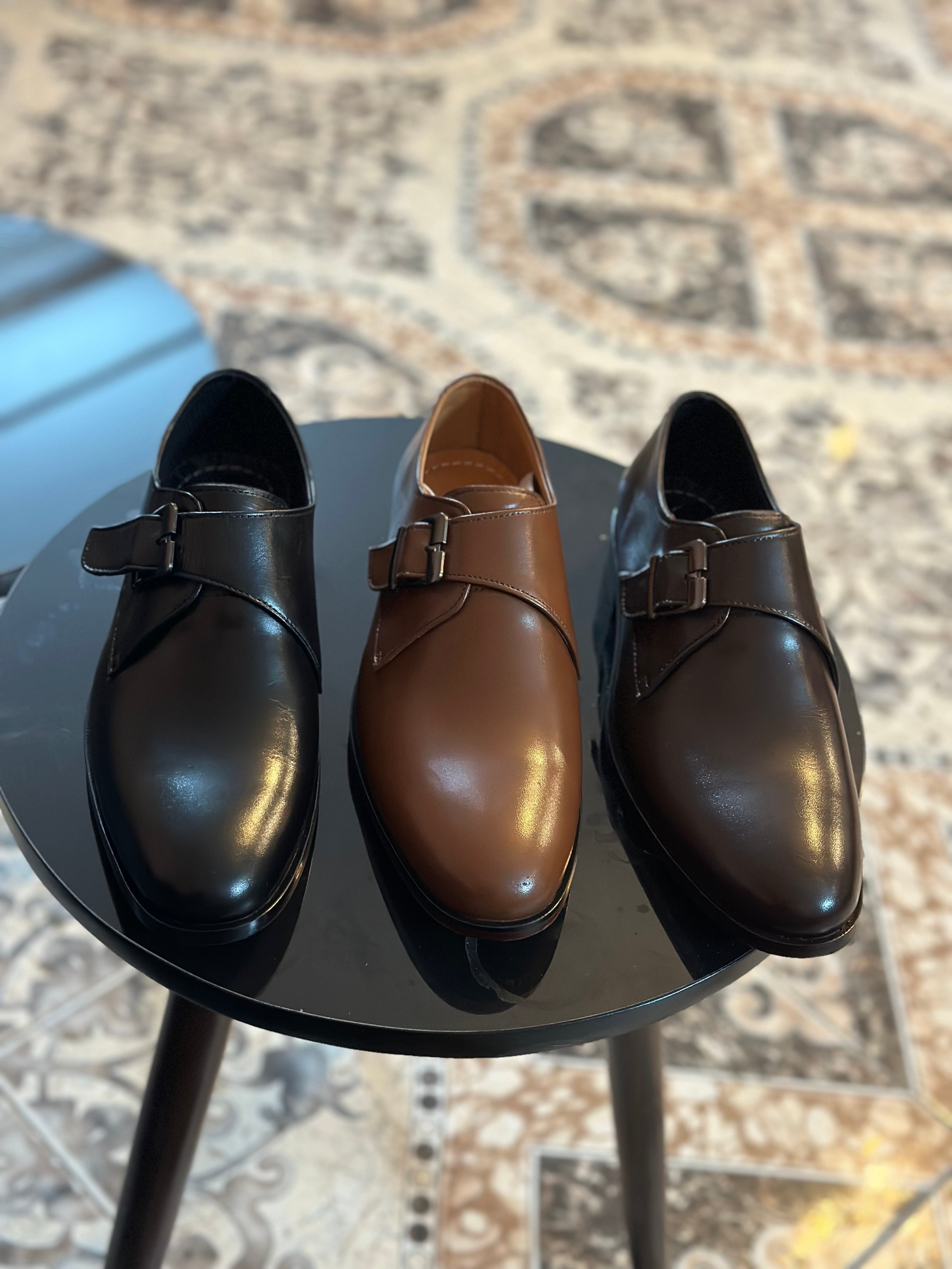 Totally leather side bakle(black)