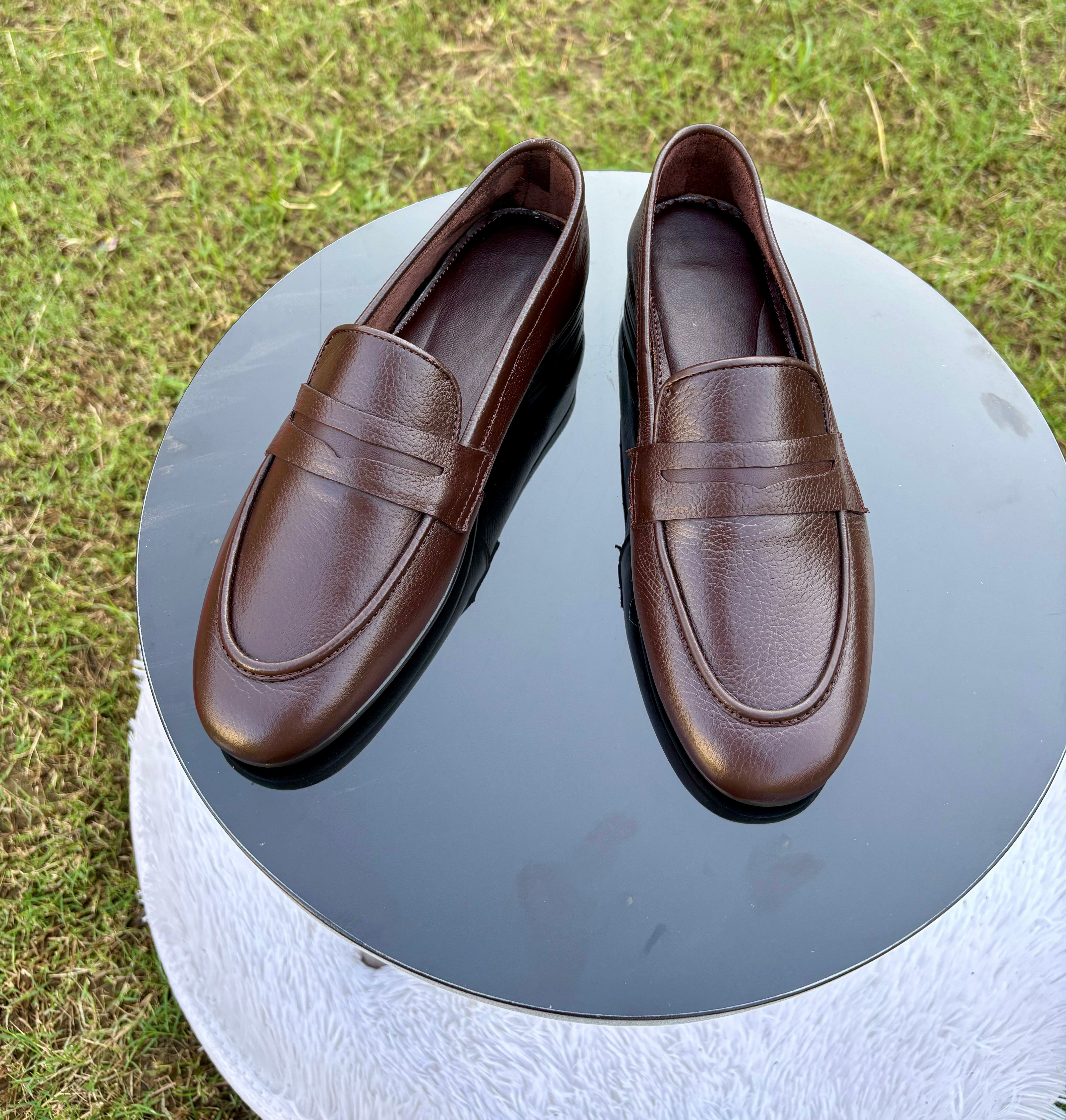 Pocket leather shoe br