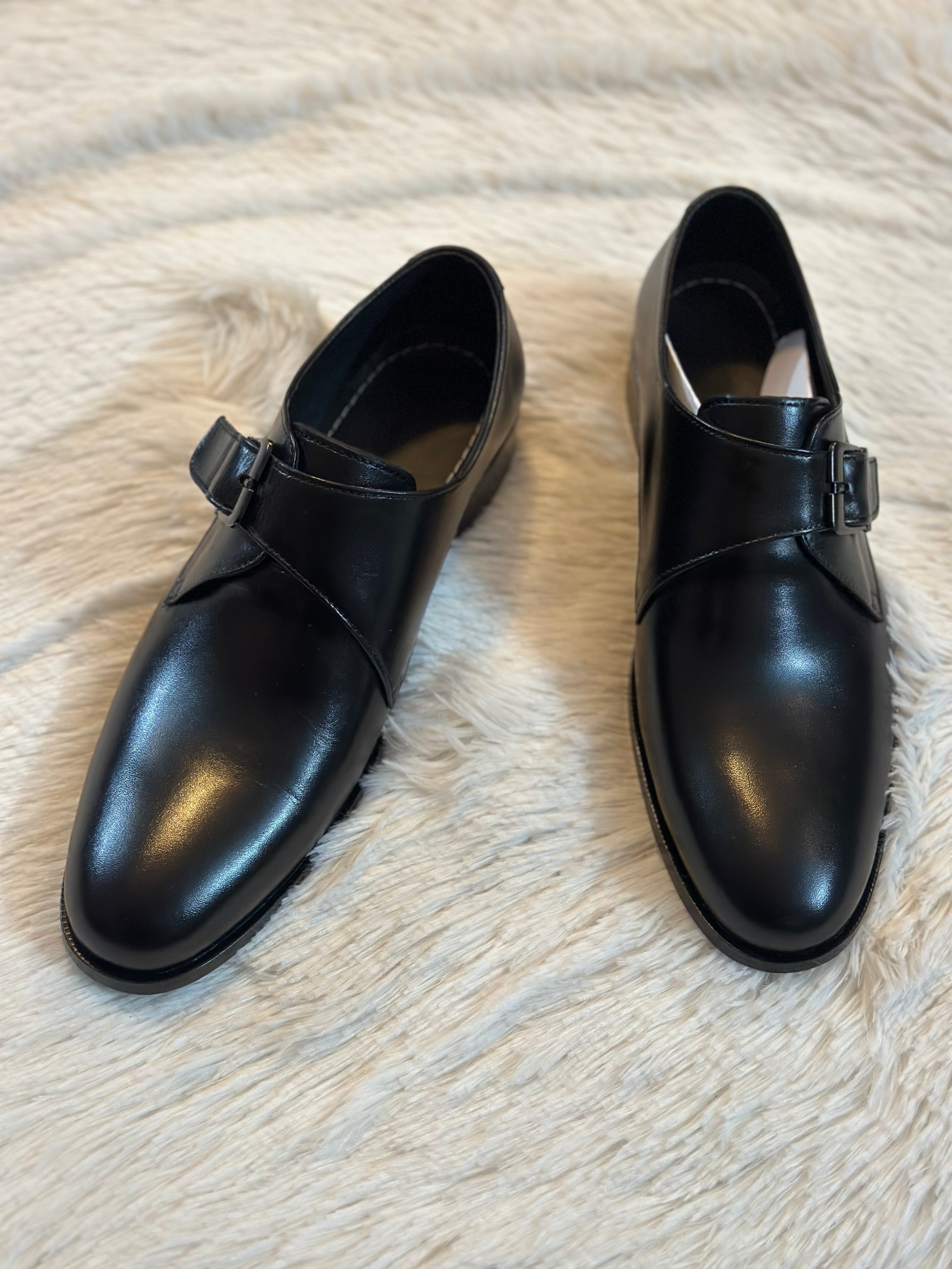 Totally leather side bakle(black)