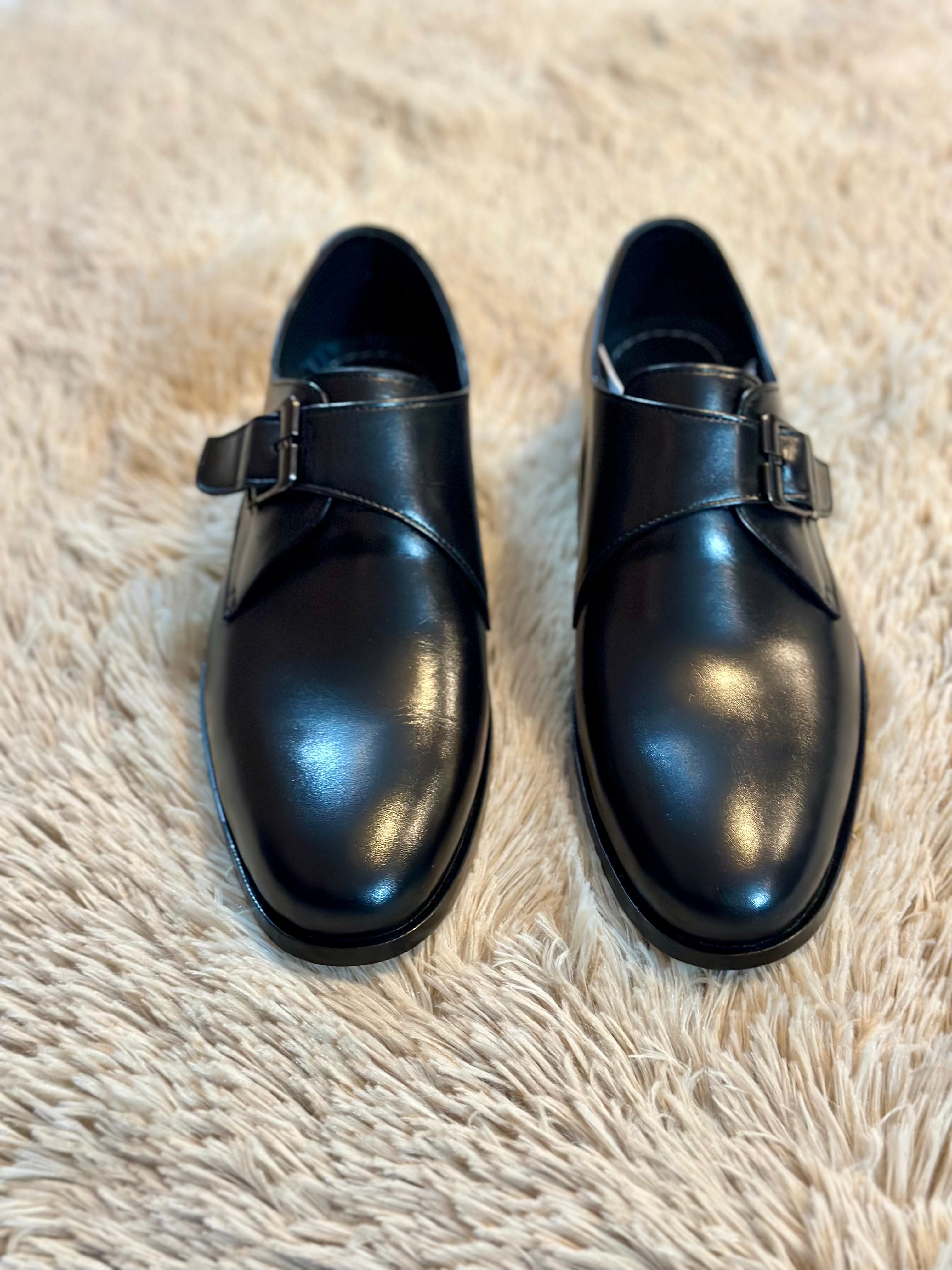 Totally leather side bakle(black)