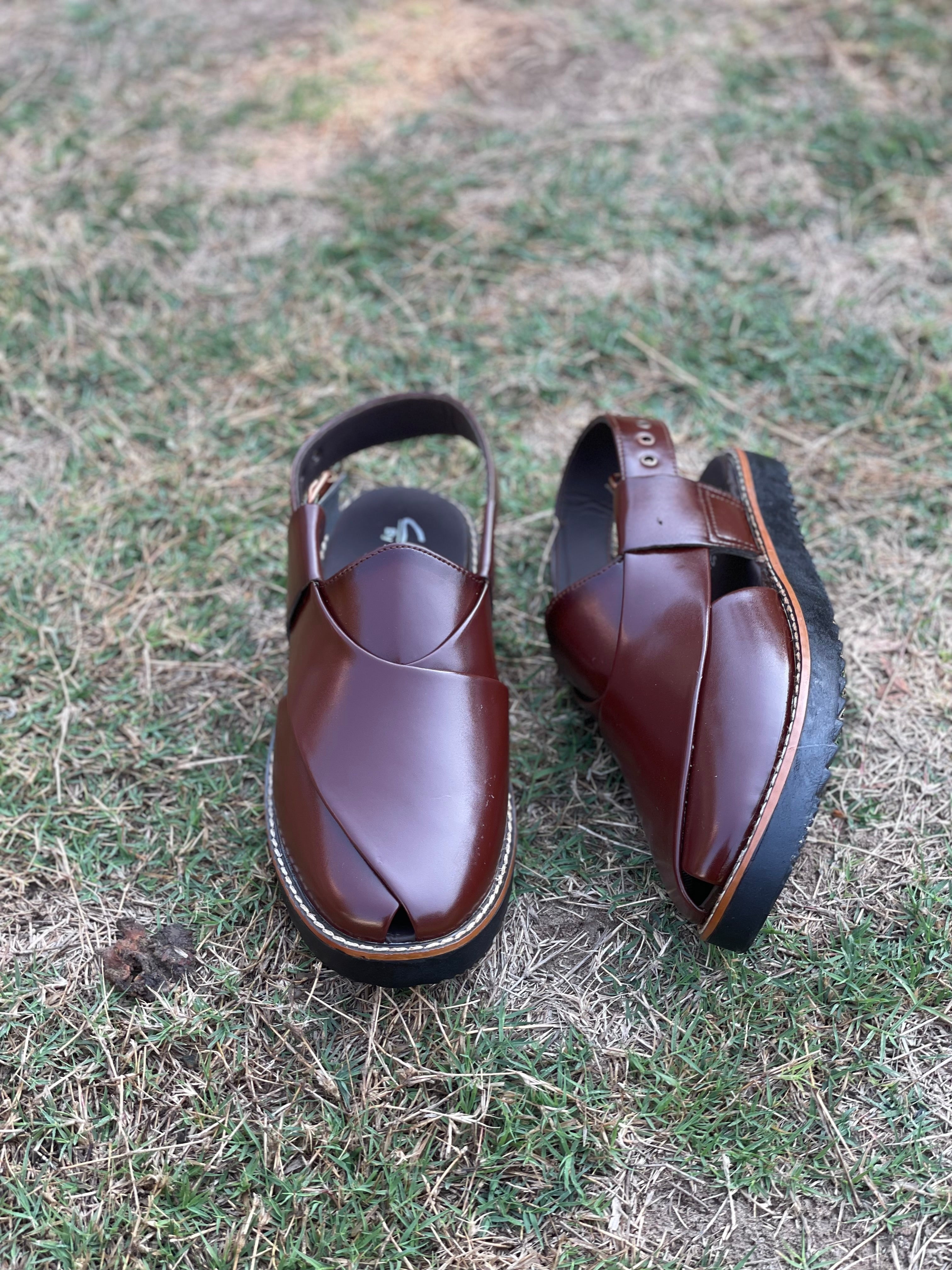 Peshwari brown doubel sole